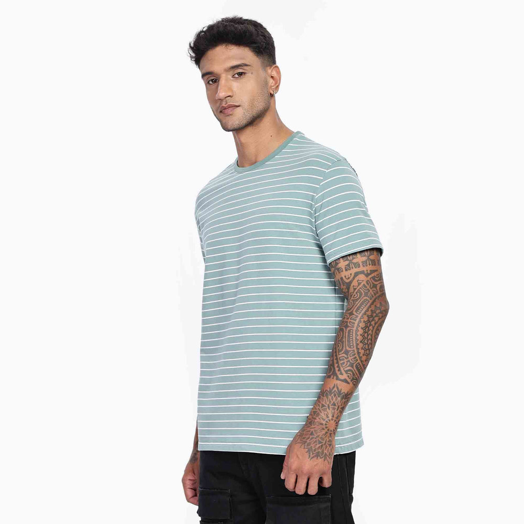 Classic Soft Stripe Crew Neck T-Shirt