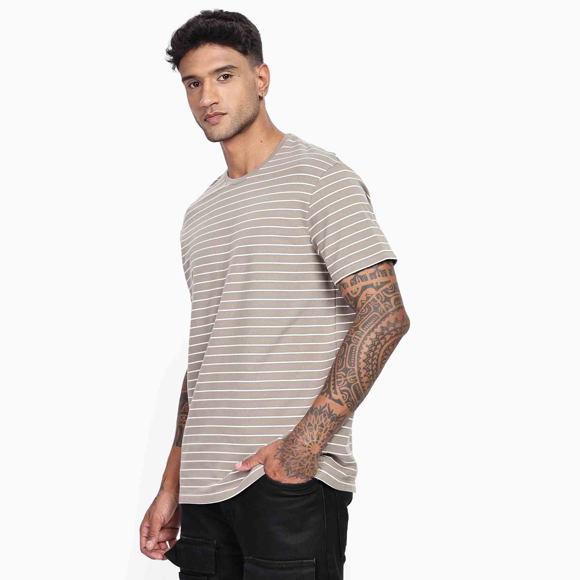 Classic Soft Stripe Crew Neck T-Shirt