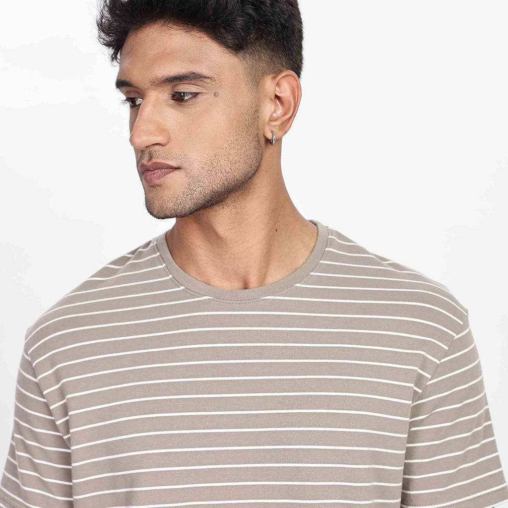 Classic Soft Stripe Crew Neck T-Shirt