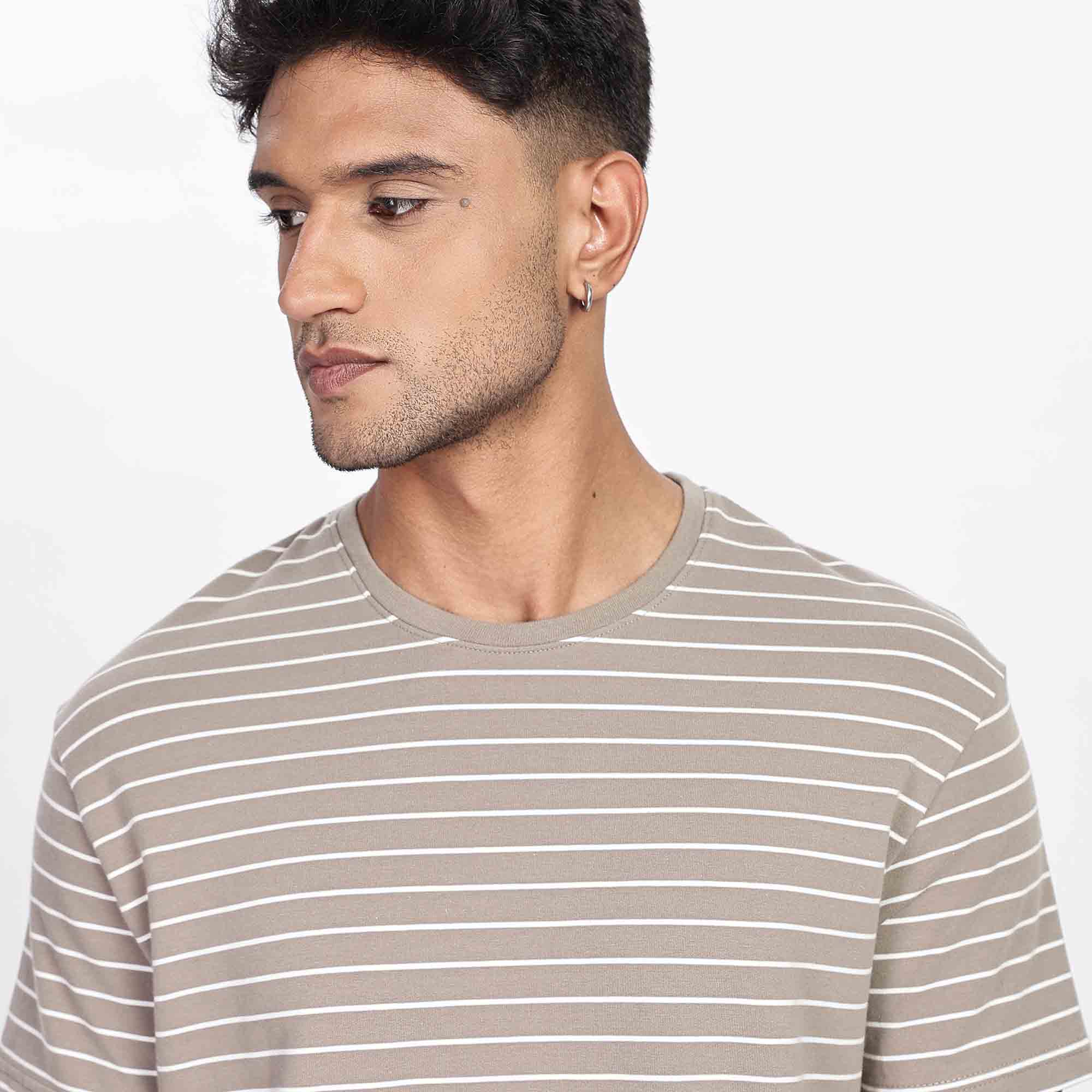 Classic Soft Stripe Crew Neck T-Shirt
