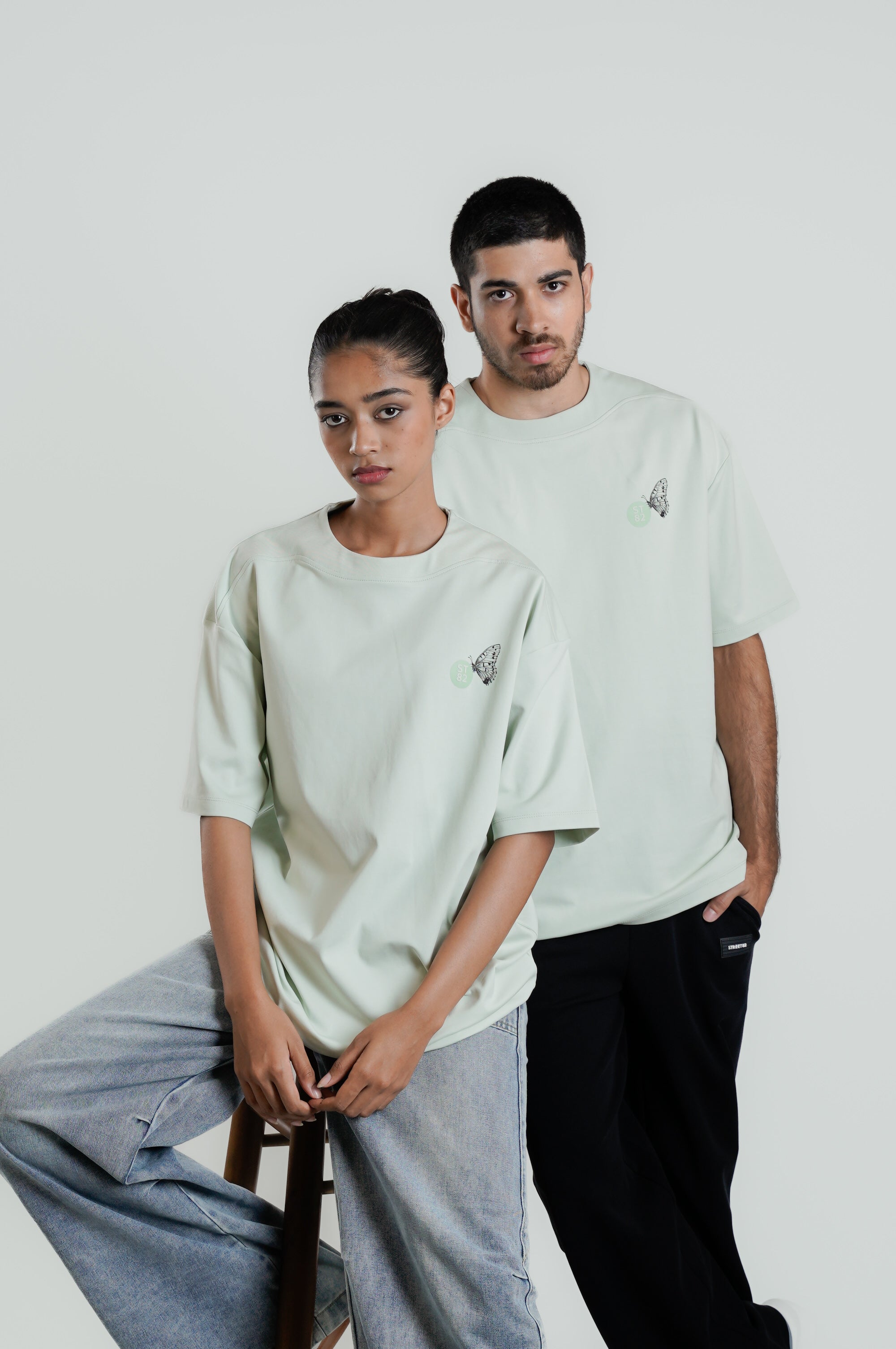 Green Veil Oversize Tee