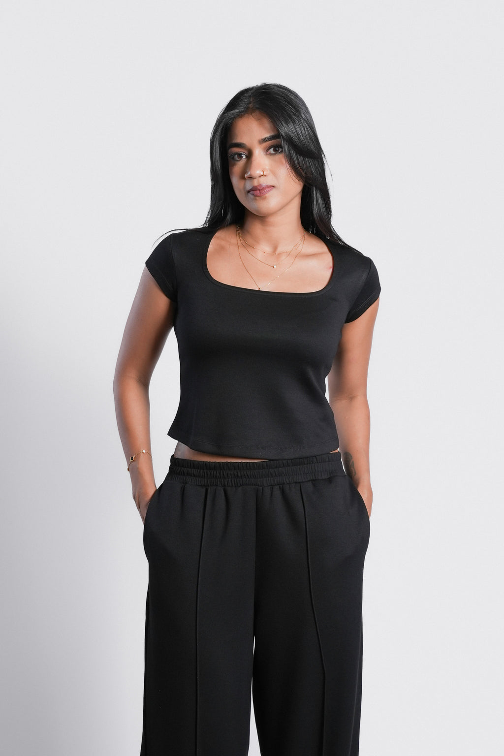 Serene Squre Neck Tee