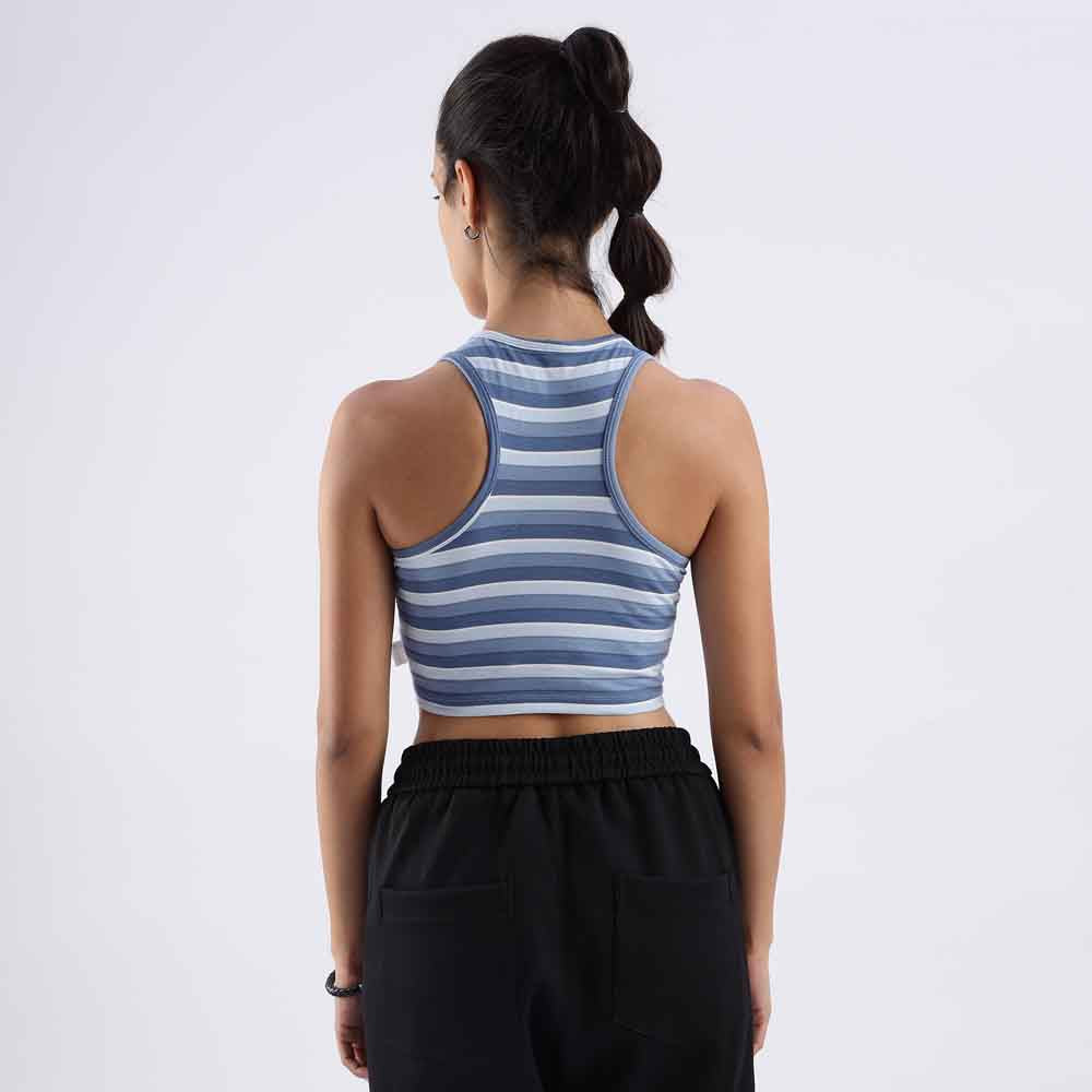Striped crop tank