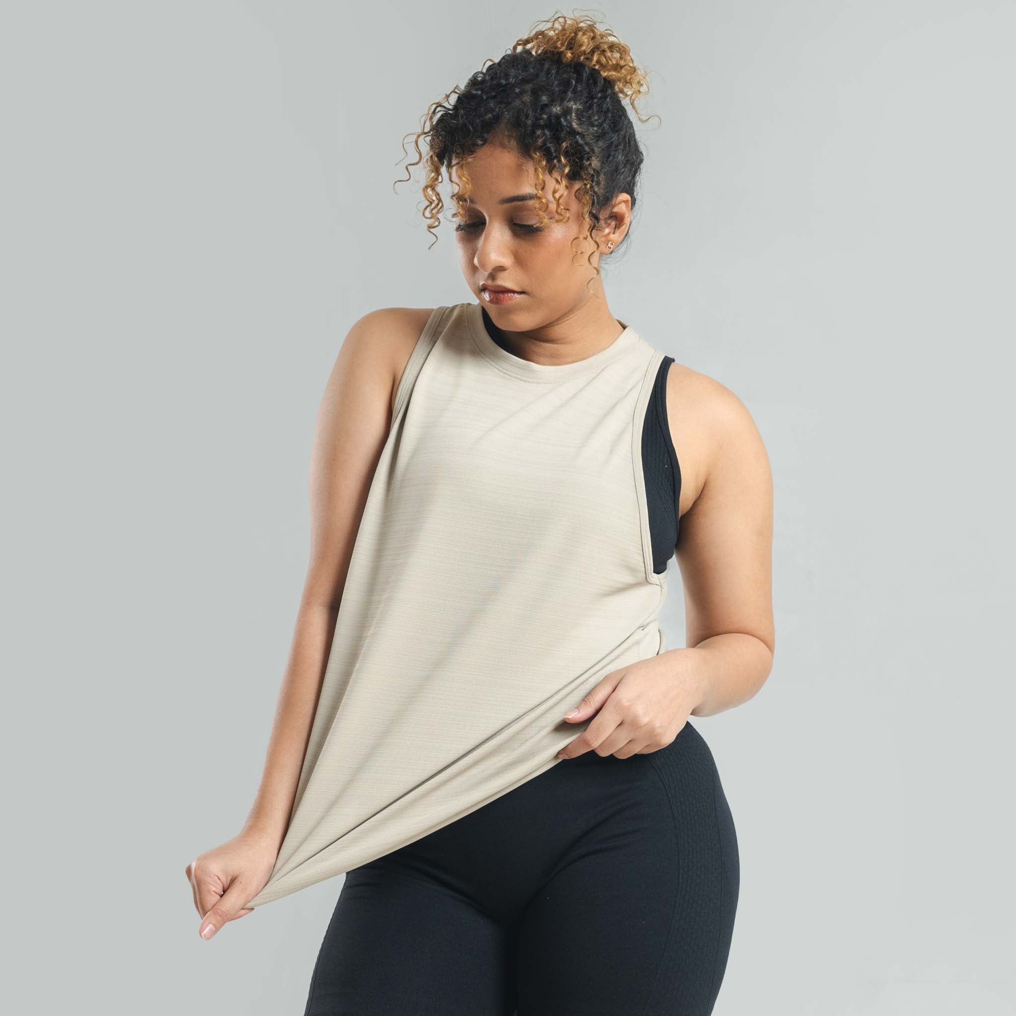 Tank Top with Back Seam Stitch