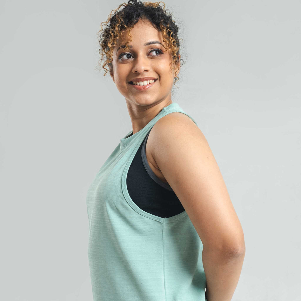 Tank Top with Back Seam Stitch