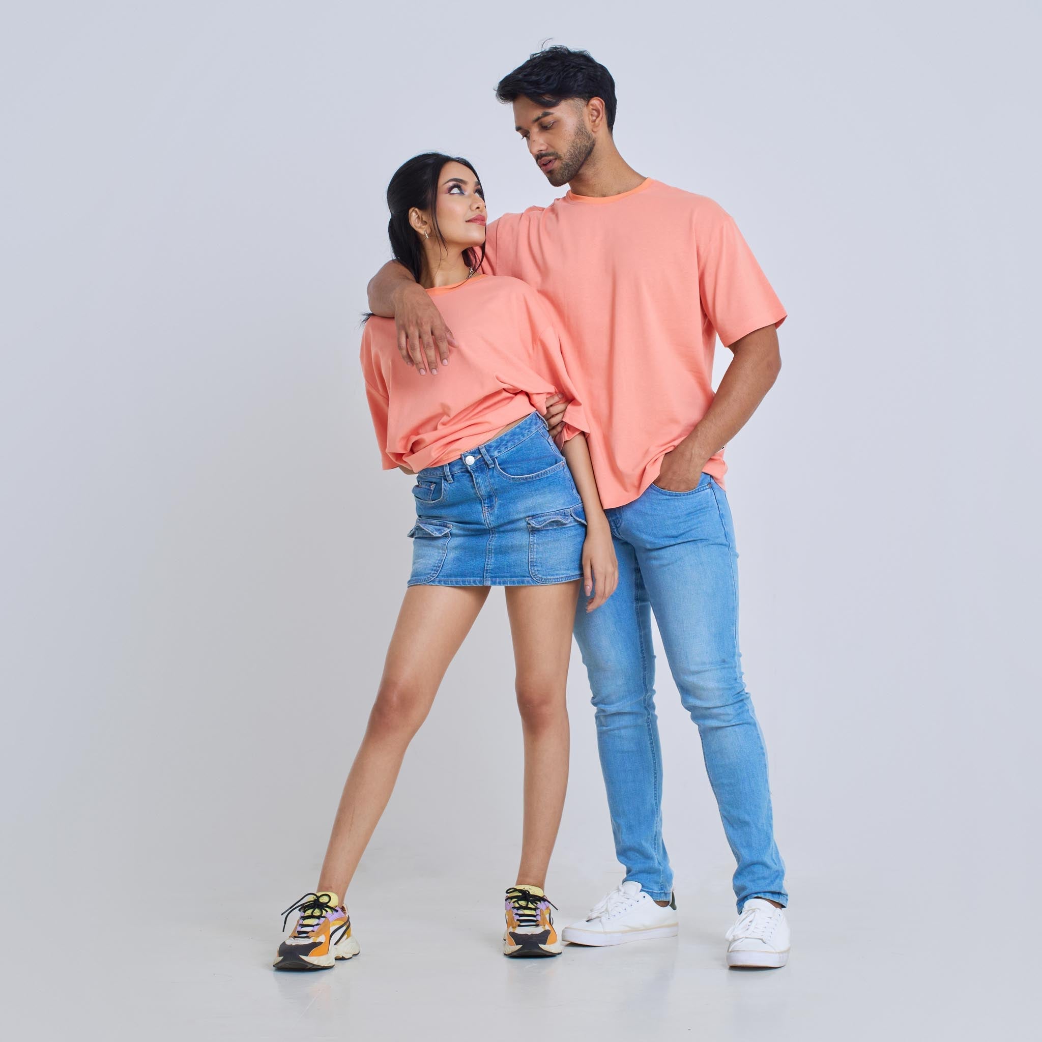 Plain Oversize - Coral Pink