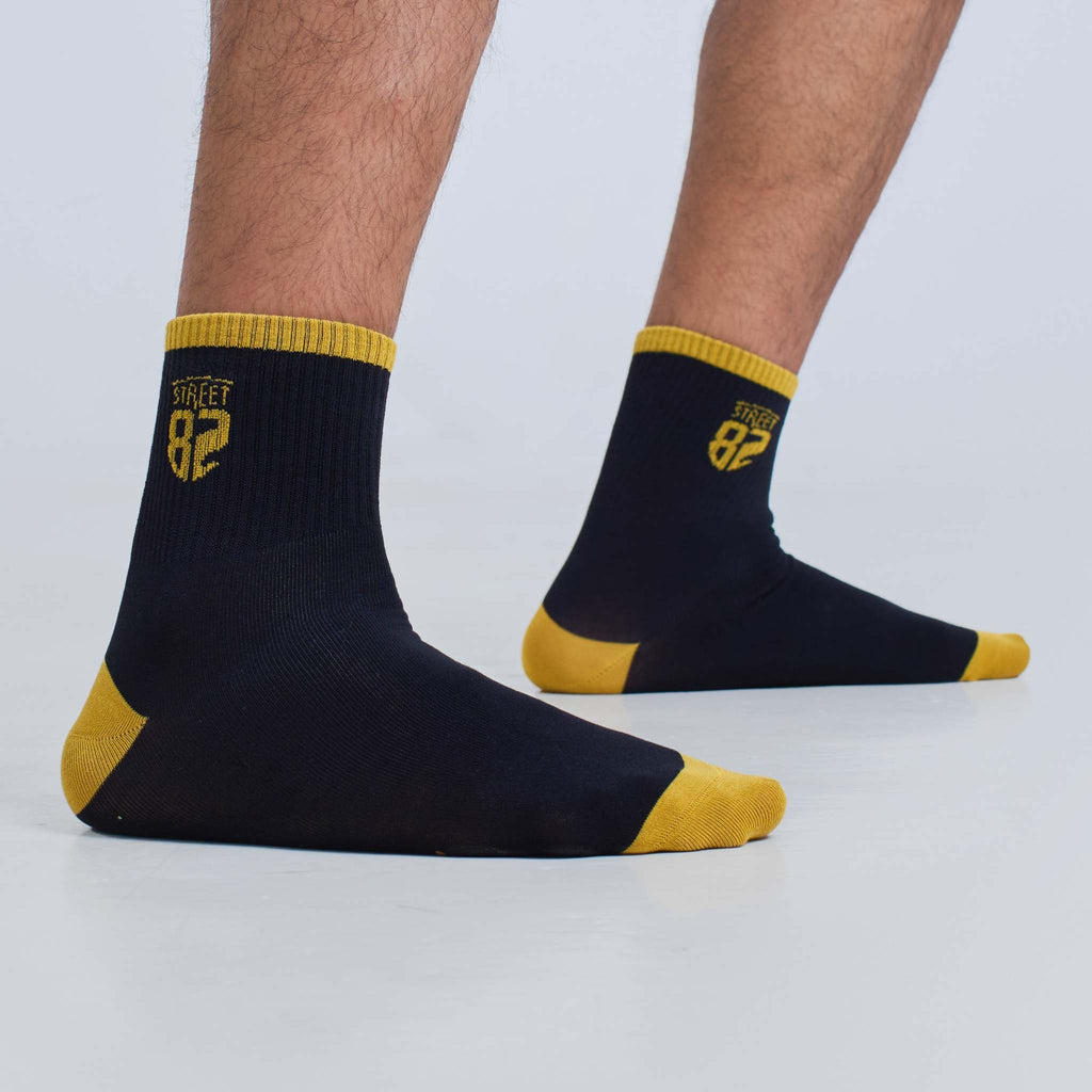 Cotton Fabric Free Size Ankle Length Casual & Formal Wear Unisex Socks