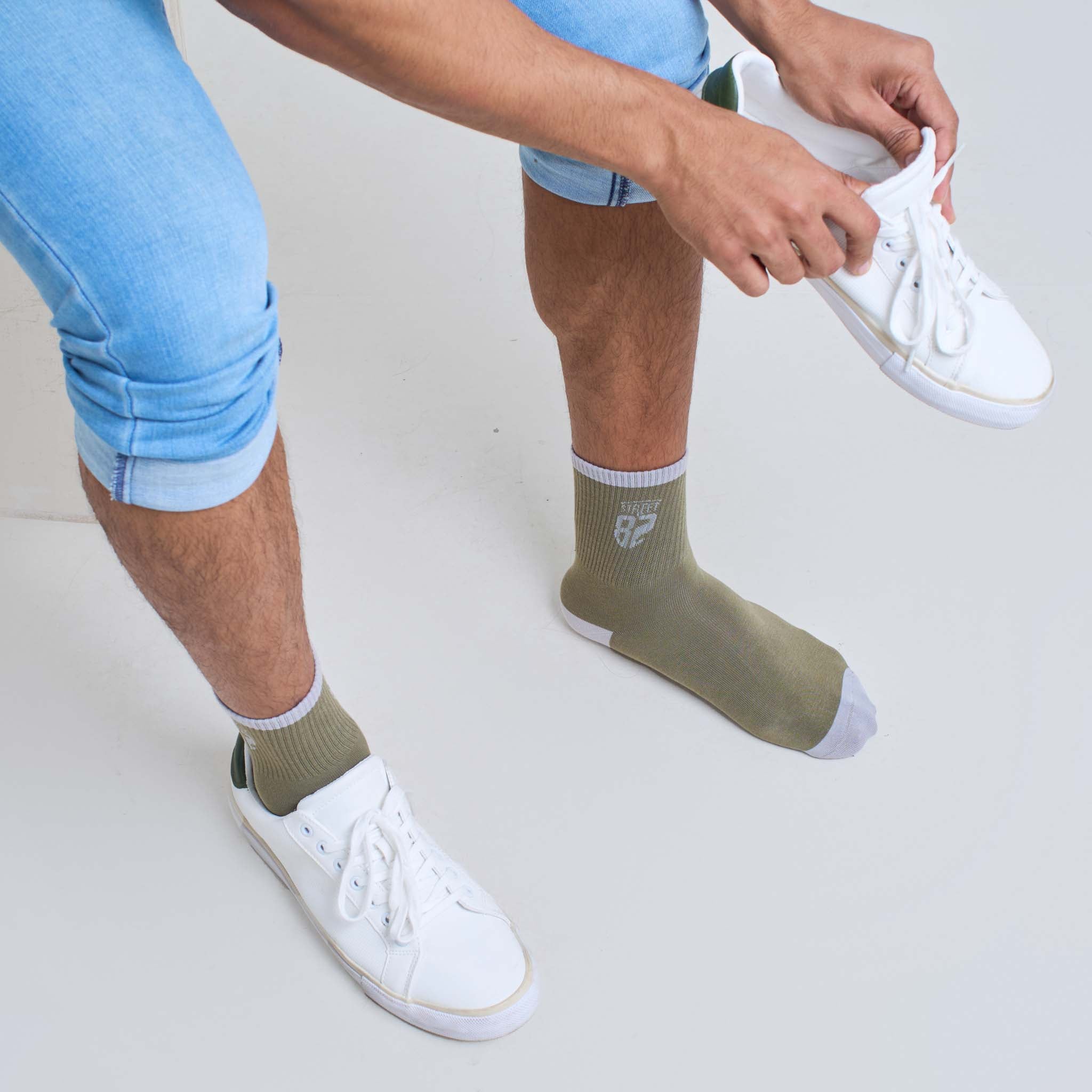 Cotton Fabric Free Size Ankle Length Casual & Formal Wear Unisex Socks