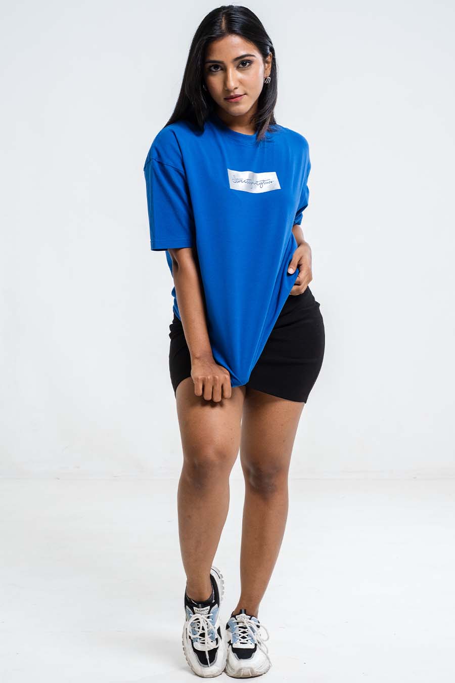 Oversize signature logo print