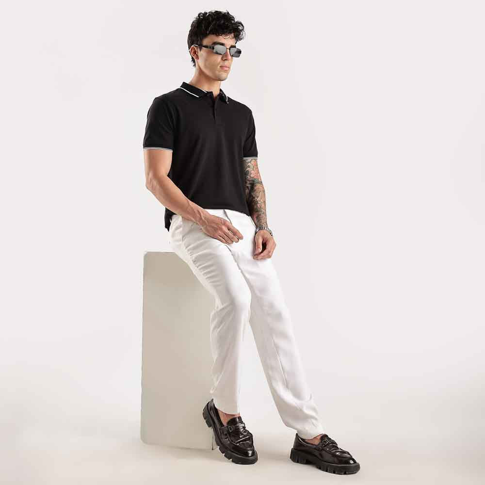 Slim Fit Polo Collar T- Shirt