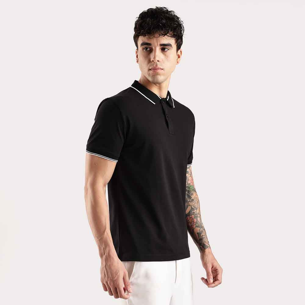 Slim Fit Polo Collar T- Shirt