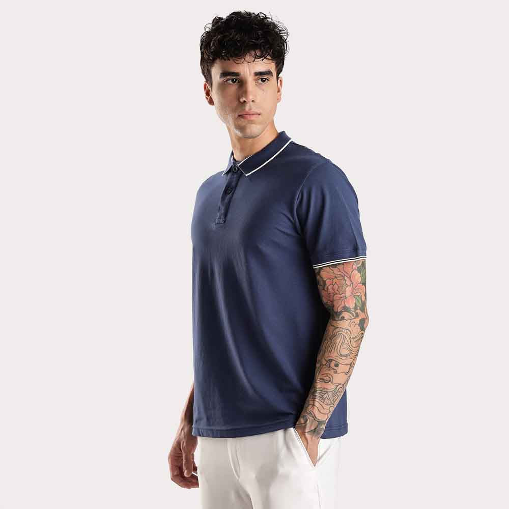 Slim Fit Polo Collar T- Shirt