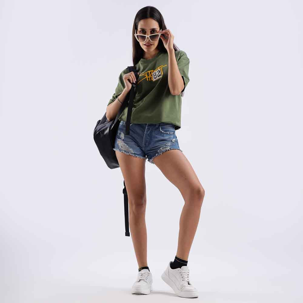 Unisex Zigzag oversized tee