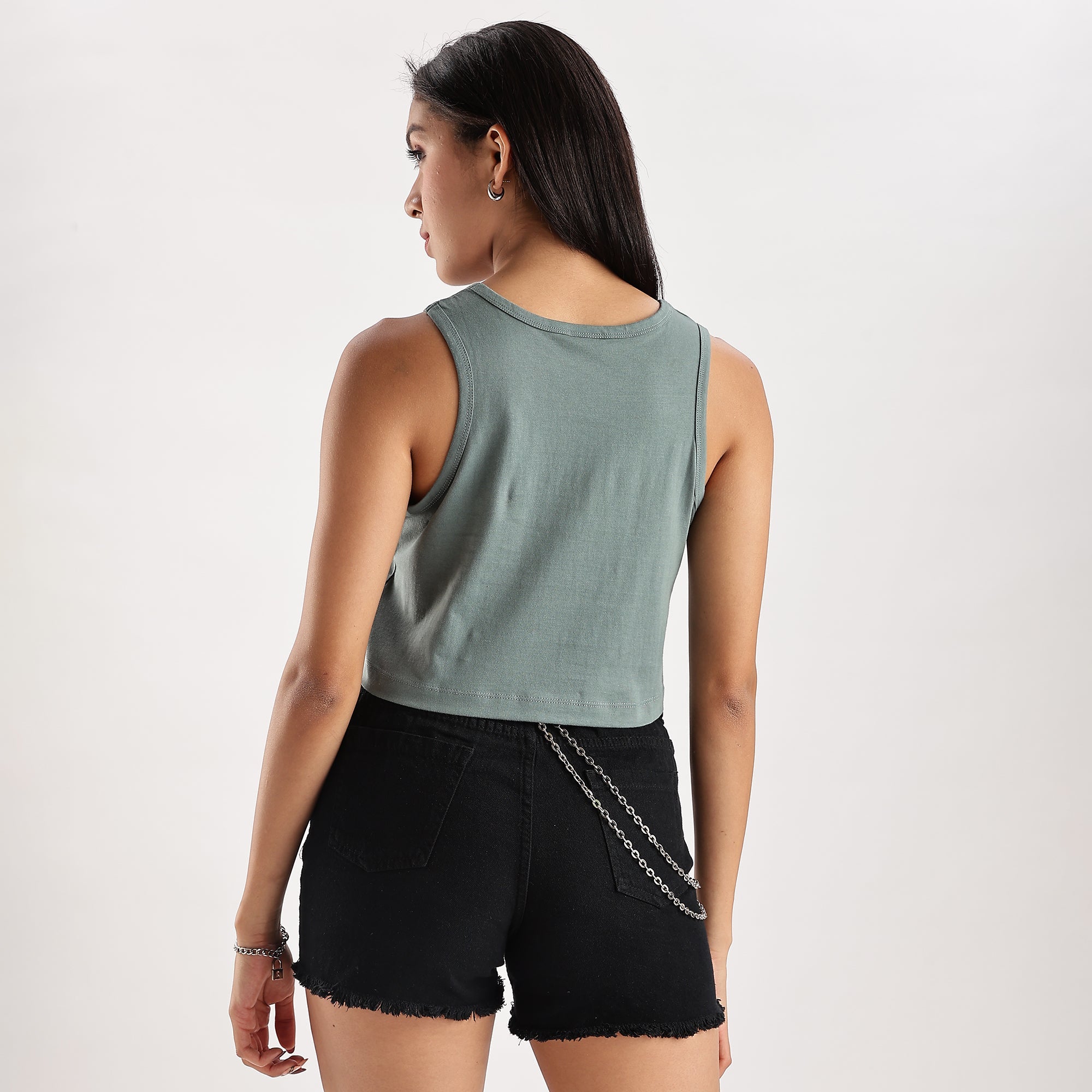 Womens crop tank