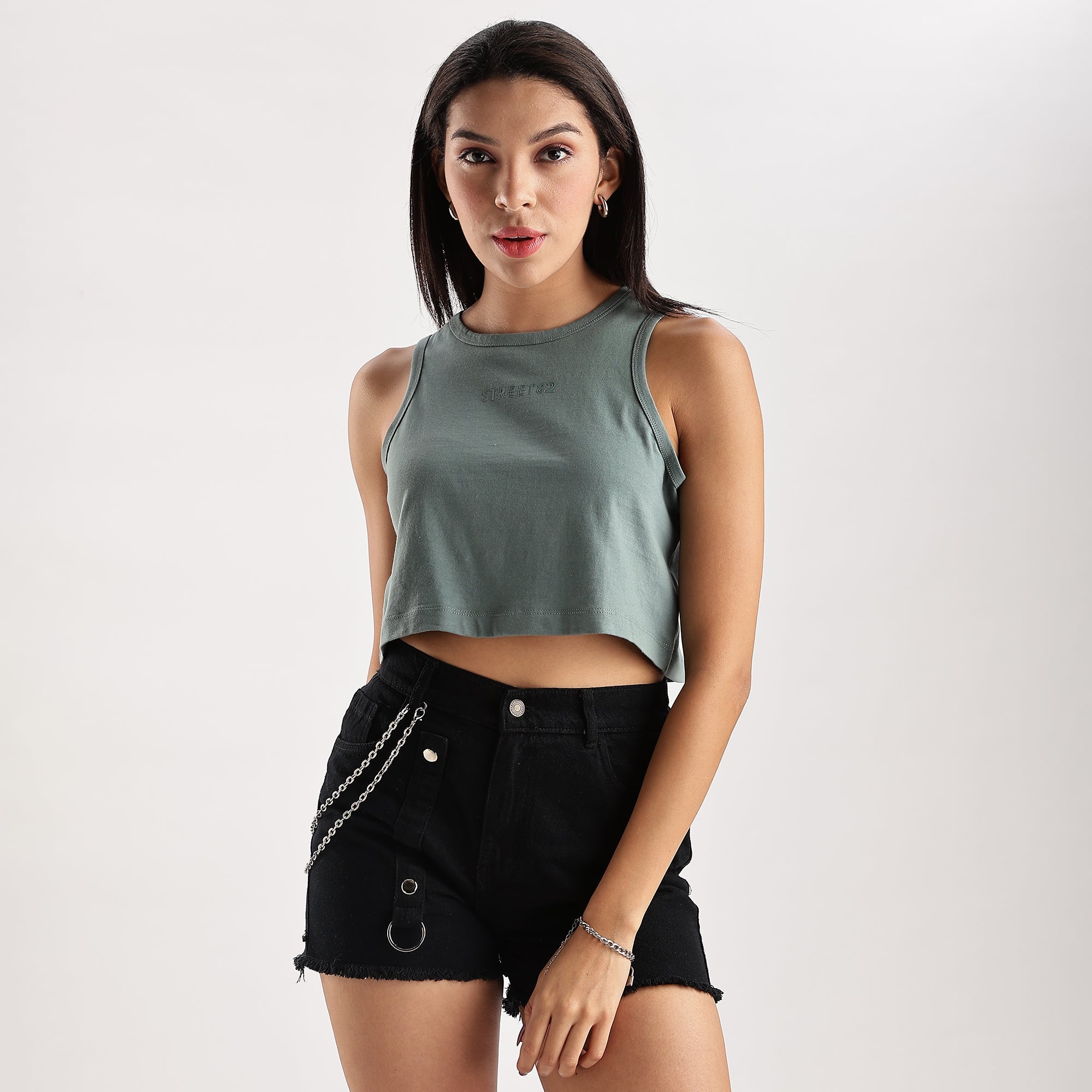 Womens crop tank