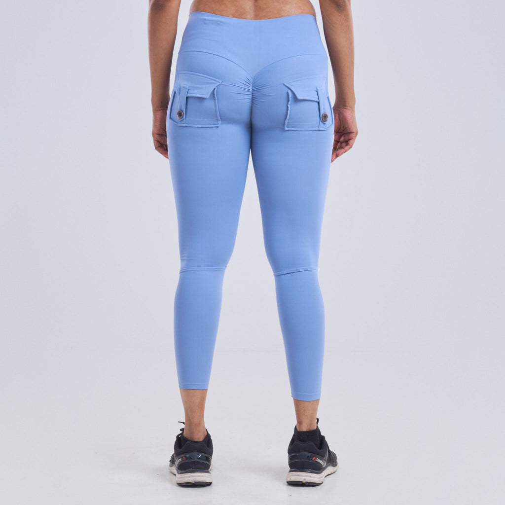 Ladies High Waist Scrunch Butt Pocket Legging