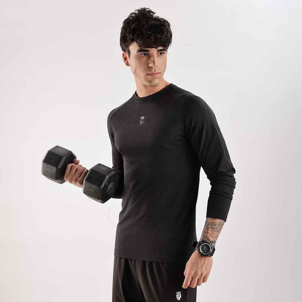 Hybrid long sleeve base layer