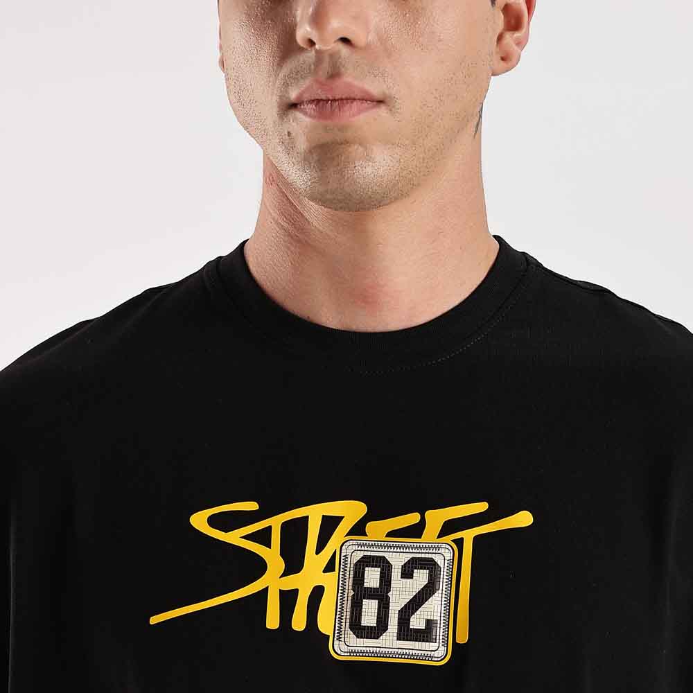 Unisex Zigzag oversized tee