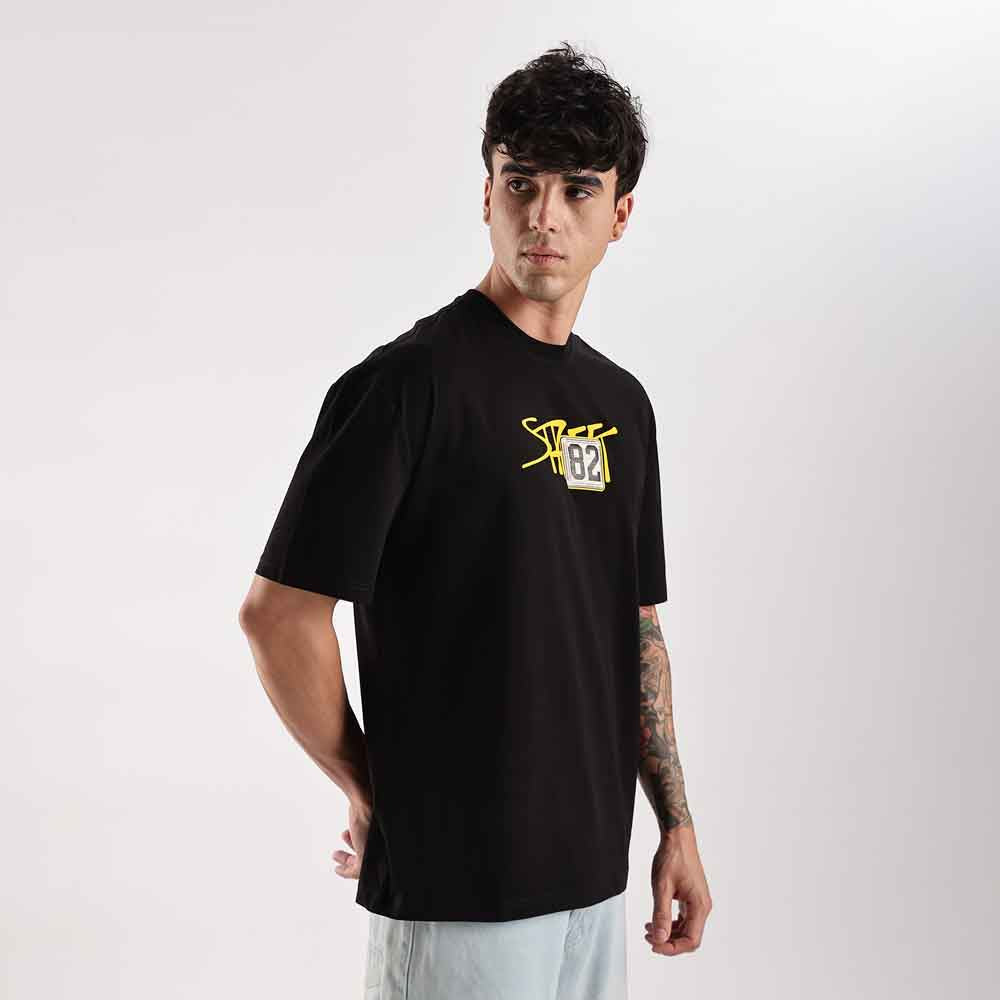 Unisex Zigzag oversized tee