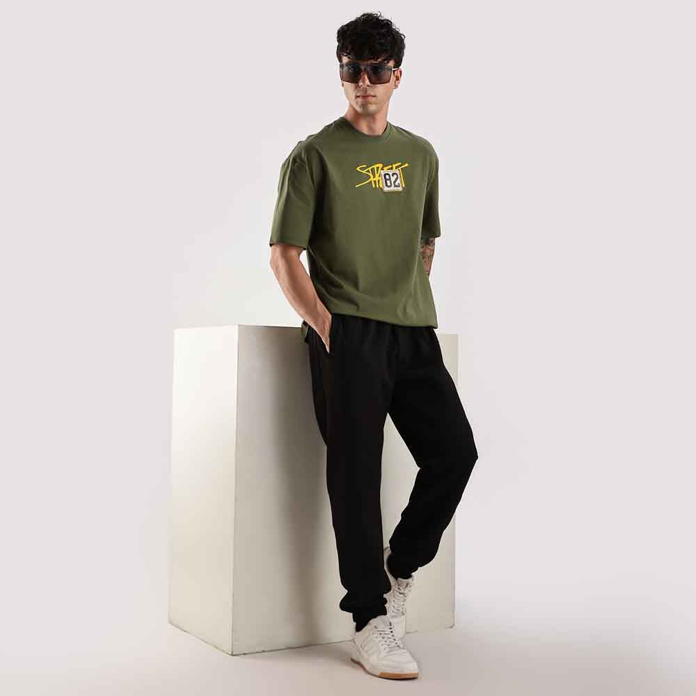 Unisex Zigzag oversized tee