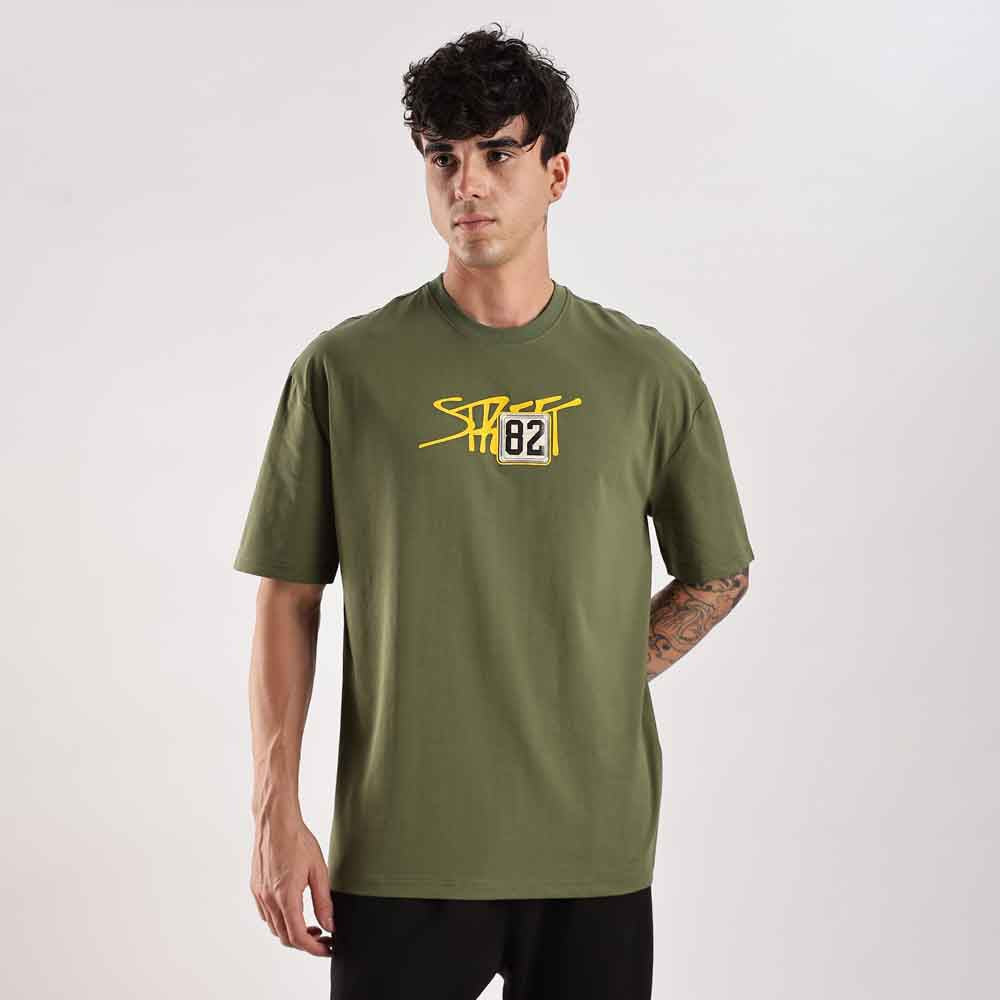 Unisex Zigzag oversized tee