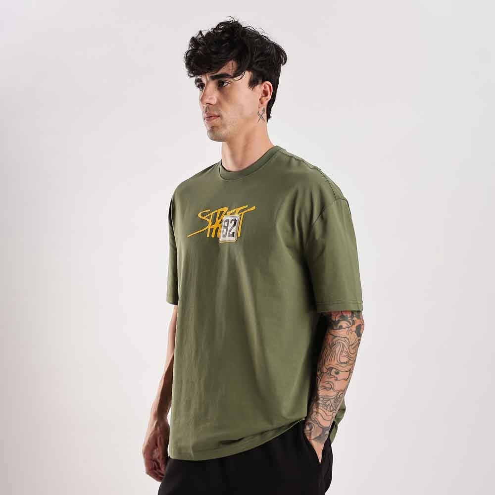 Unisex Zigzag oversized tee